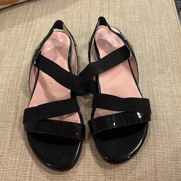 Taryn Rose Black Patent Sandals - Picture 2 of 7